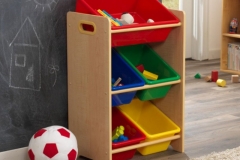 kidkraft-drewniany-organizer-5-plastikowych-pojemnikow