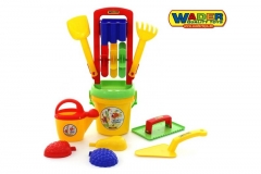 wader-zestaw-piaskowy-mlynek-wiaderko-foremki-10-elementow