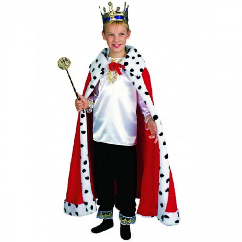 król, strój króla, kostium, przebranie, korona, karnawałowy, karnawałowe