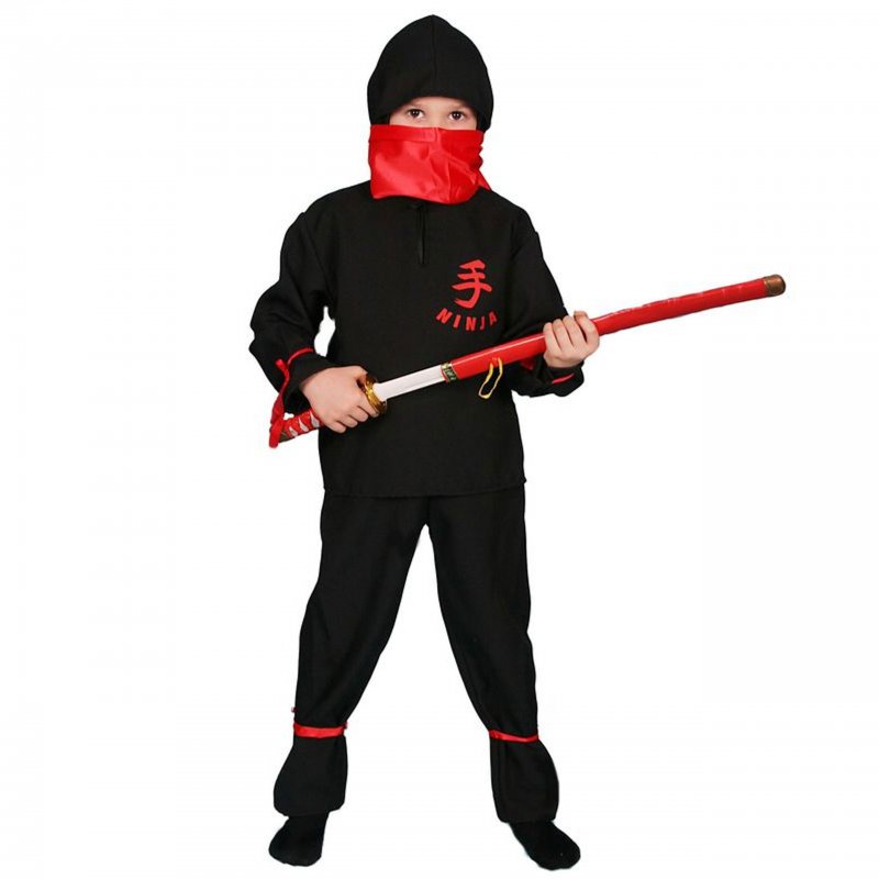 ninja, wojownik, strój, przebranie, karnawałowe, kostium, karnawałowy