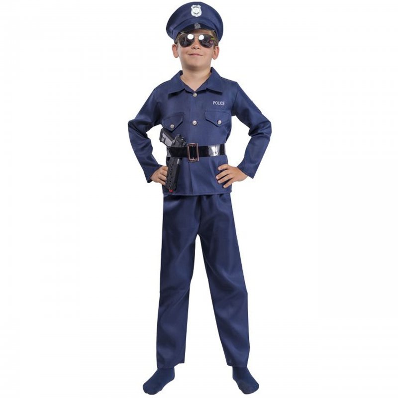 strój policjanta, kostium, przebranie, policjant